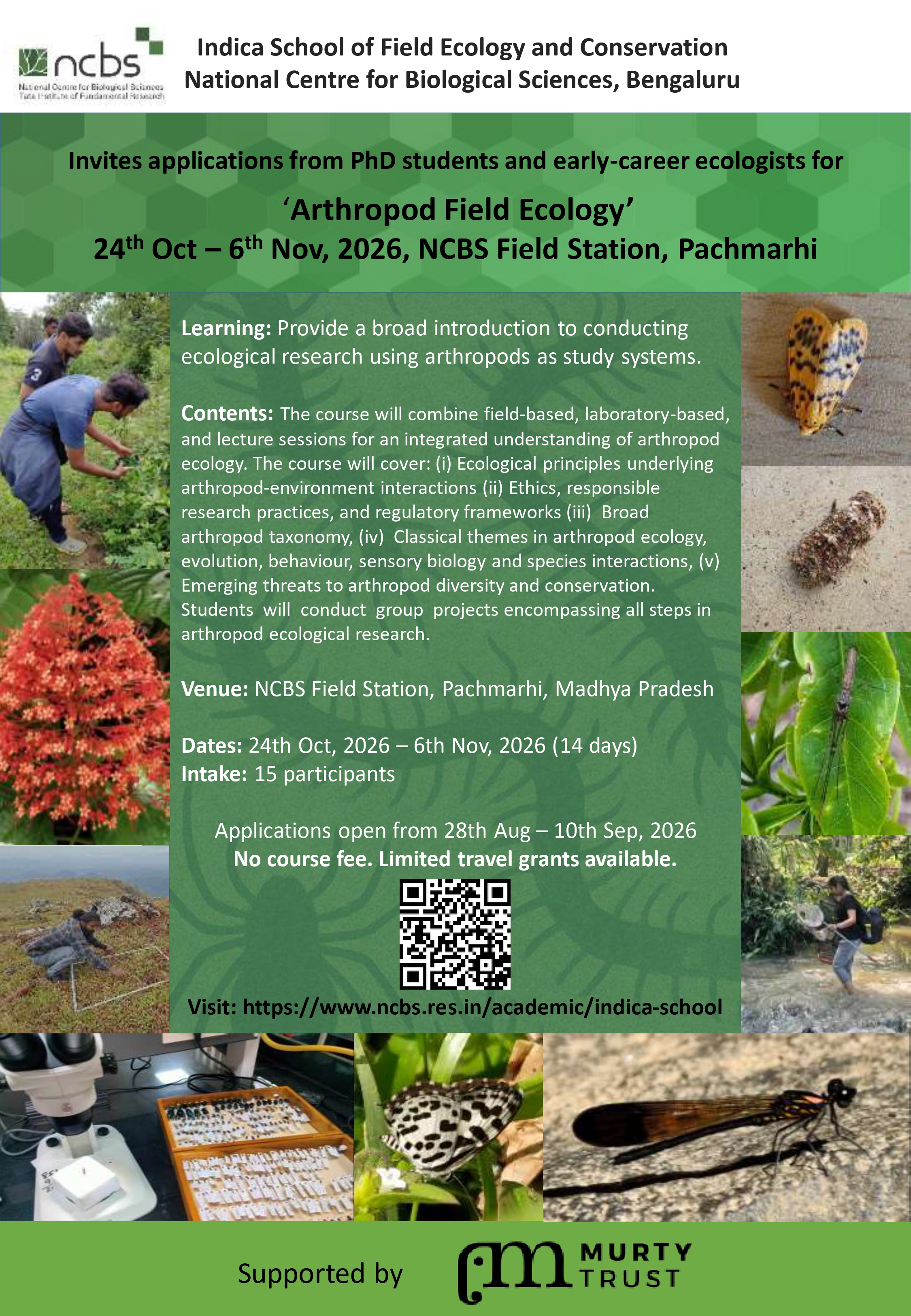 NCBS Arthropod Field Course 2026